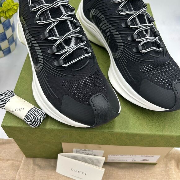 Men's Gucci interlocking G run sneakers size 13 made in Italy - Picture 3 of 10